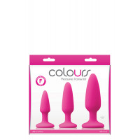 Набір анальних пробок COLOURS PLEASURES TRAINER KIT PINK