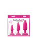 Набір анальних пробок COLOURS PLEASURES TRAINER KIT PINK