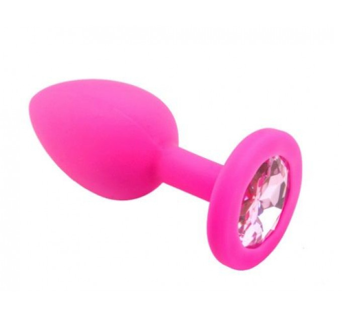 Анальная пробка Pink Silicone Light Pink, S