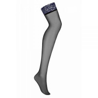Чулки Obsessive Drimera stockings blue L/XL