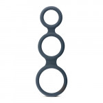 Тройное силиконовое кольцо Boners для пениса Triple Ring