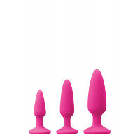 Набір анальних пробок COLOURS PLEASURES TRAINER KIT PINK