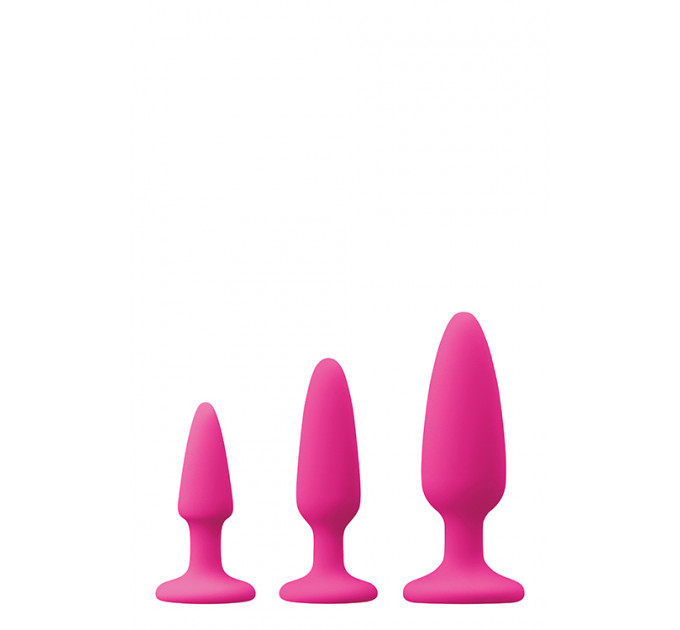 Набір анальних пробок COLOURS PLEASURES TRAINER KIT PINK