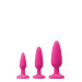 Набір анальних пробок COLOURS PLEASURES TRAINER KIT PINK