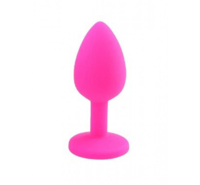 Анальная пробка Pink Silicone Light Pink, S