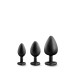 Набор анальных пробок LUXE BLING PLUGS TRAINING KIT WHITE GEMS