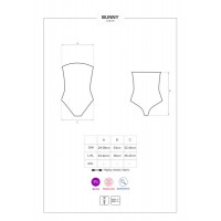 Костюм зайчика черный Obsessive Bunny costume L/XL