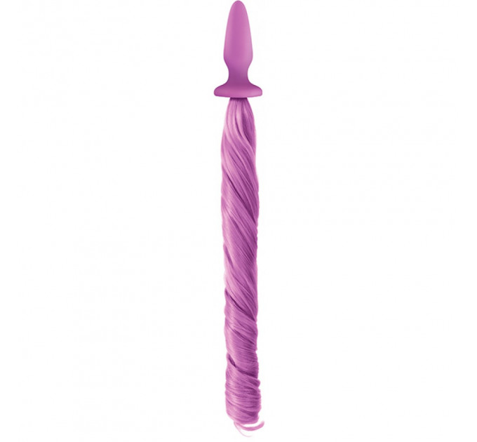 Анальна пробка з хвостом поні, Unicorn Tails, NS Novelties purple