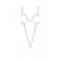 Боди с открытой грудью KYOUKA BODY white S/M - Passion
