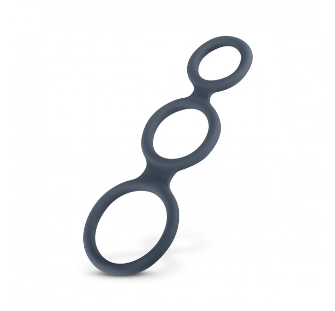 Тройное силиконовое кольцо Boners для пениса Triple Ring