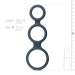 Тройное силиконовое кольцо Boners для пениса Triple Ring