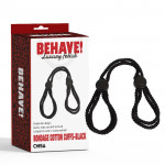 Бондаж-манжети Chisa BEHAVE! Luxury Fetish чорні