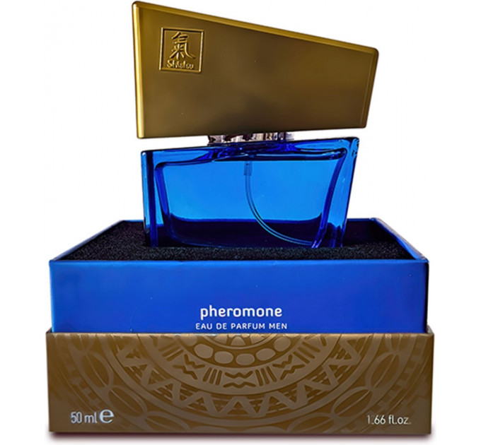Духи з феромонами чоловічі SHIATSU Pheromone Fragrance men darkblue 50 ml