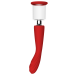 Двойной вибратор с 2 вакуумными насадками Dream Toys RED REVOLUTION GEORGIA