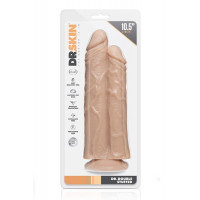 Подвійний фалоімітатор на присосці Blush Dr. Skin Dr. Double Stuffed тілесний