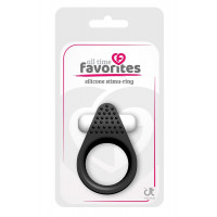 Эрекционное кольцо LIT-UP SILICONE STIMU RING 1, BLACK