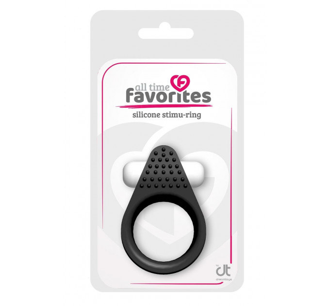 Ерекційне кільце LIT-UP SILICONE STIMU RING 1, BLACK