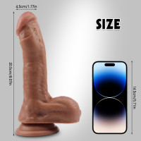 Фалоімітатор мулат Chisa Fashion Dude 7.9 Cock з мошонкою на присосці