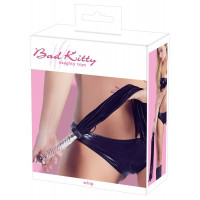 Флогер рукоятка скло фалоімітатор, 17 см Bad Kitty
