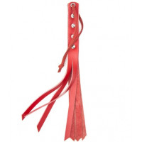 Флоггер DS Fetish mini leather flogger red Флоггер DS Fetish mini leather flogger red