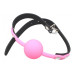 Кляп силіконовий Silicone ball gag metal accesso pink