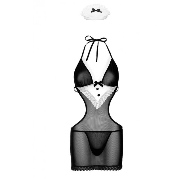 Костюм Французької прибиральниці Daring Intimates чорно-білий, L/XL