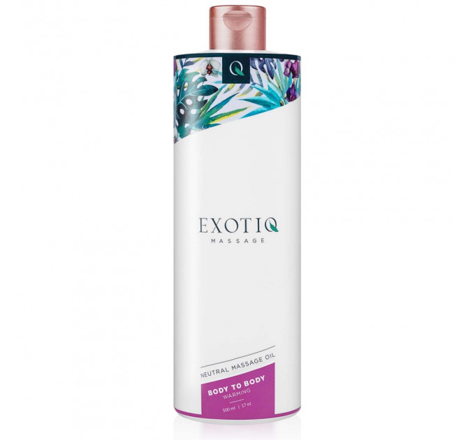 Масажна олія, що зігріває для всього тіла Exotio massage Body to body warming 500 ml