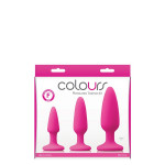 Набір анальних пробок COLOURS PLEASURES TRAINER KIT PINK