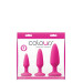 Набір анальних пробок COLOURS PLEASURES TRAINER KIT PINK