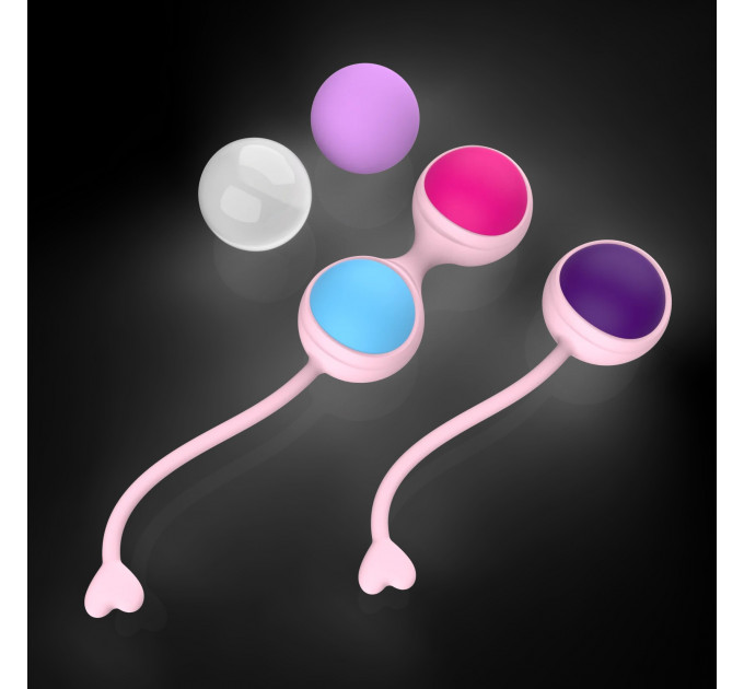 Набор вагинальных шариков Every Night Toys Lorinda розовый с разноцветными шариками