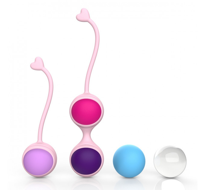 Набор вагинальных шариков Every Night Toys Lorinda розовый с разноцветными шариками