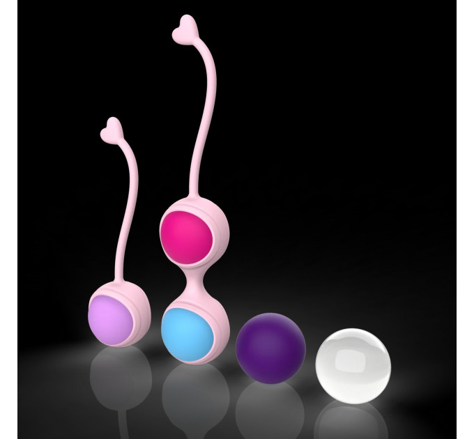 Набор вагинальных шариков Every Night Toys Lorinda розовый с разноцветными шариками