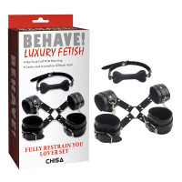 Набор БДСМ Chisa Behave! Luxury Fetish 4 предмета, черный