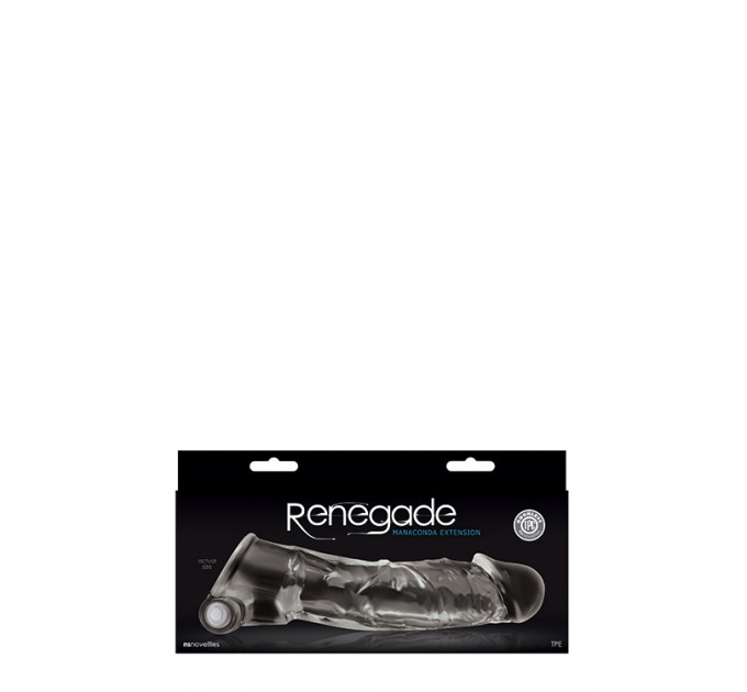 Насадка на член с вибрацией RENEGADE MANACONDA CLEAR