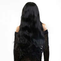 Перука штучна Fetish Hair, чорна, 65 см
