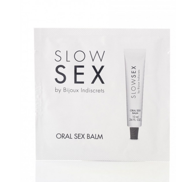 ПРОБНИК Бальзам для орального секса на водной основе ORAL SEX BALM Slow Sex Bijoux Indiscrets