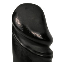 Великий фалоімітатор All Black AB02 чорний, 22 см