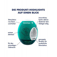 Самосмазывающийся мастурбатор Satisfyer Masturbator Egg Noughty