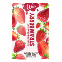 Їстівний лубрикант зі смаком полуниці Wet Strawberry, 30 мл