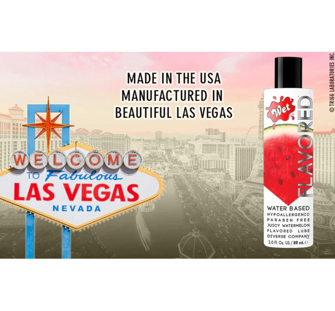 Съедобный лубрикант WET Flavored Juicy Watermelon 30 ml