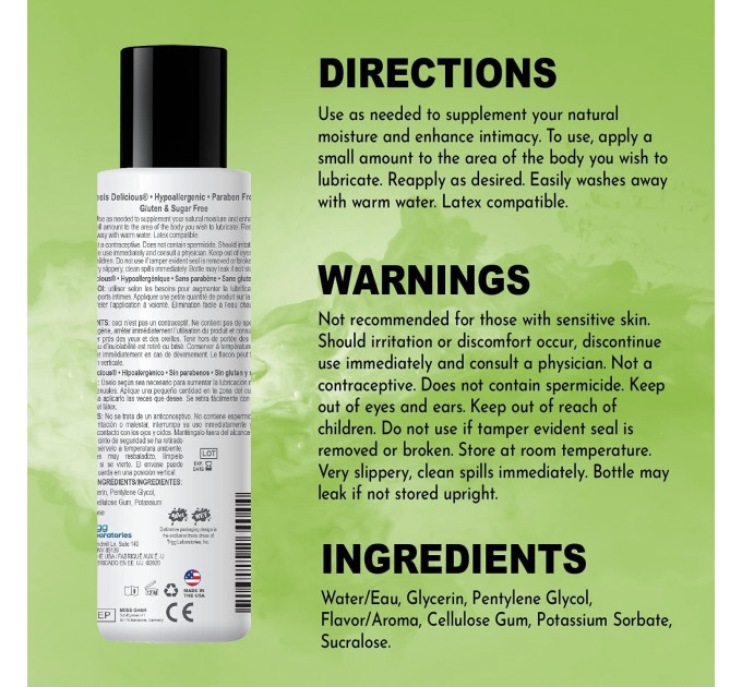 Съедобный лубрикант WET Flavored Juicy Watermelon 30 ml