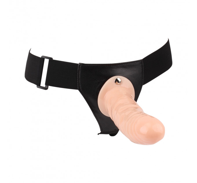 Страпон-фаллопротез без вибрацией Hi-Basic Vibrating Flesh Strap on Ha