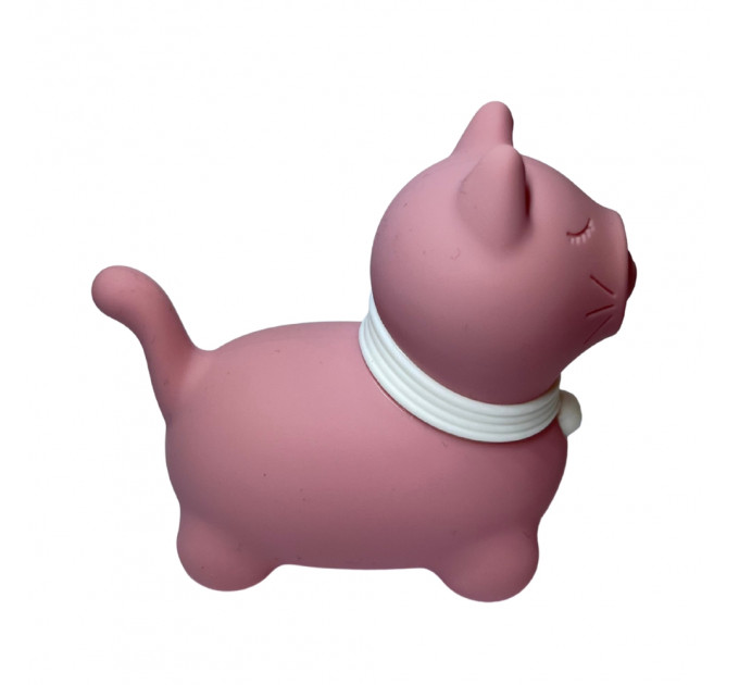 Стимулятор клітора з пульсацією UNIVIBE Котик, 5 режимів, рожевий