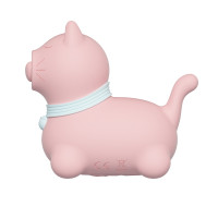 Стимулятор клітора з пульсацією UNIVIBE Котик, 5 режимів, рожевий