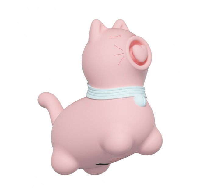 Стимулятор клитора с пульсацией UNIVIBE Котик, 5 режимов, розовый