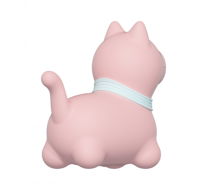 Стимулятор клитора с пульсацией UNIVIBE Котик, 5 режимов, розовый