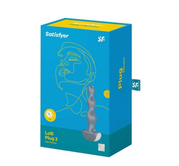 Анальная пробка с вибрацией Satisfyer Lolli-Plug 2 ice blue