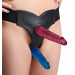 Трусы для страпона с двумя отверстиями Double Strap-on Skyler, черные, O/S