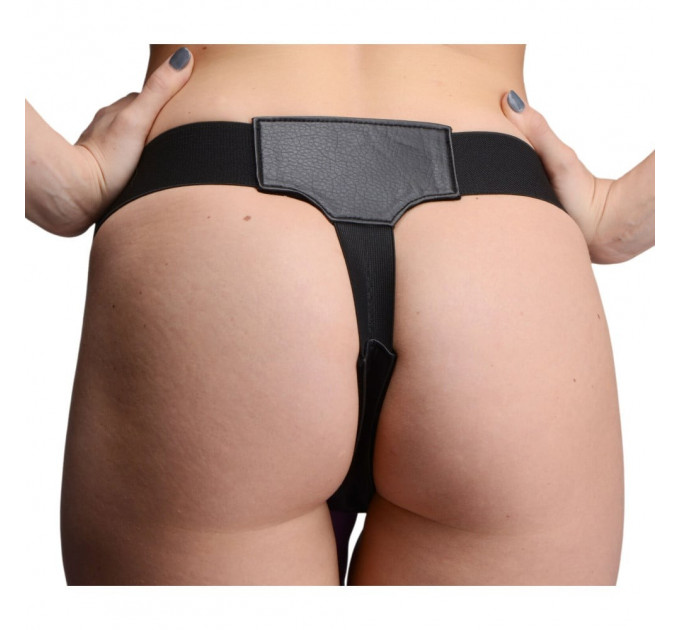 Трусы для страпона с двумя отверстиями Double Strap-on Skyler, черные, O/S