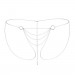 Ланцюжок-трусики Bijoux Indiscrets Magnifique Bikini Chain прикраса для тіла, Silver
